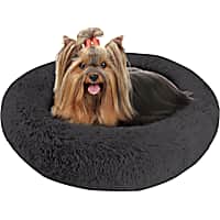 Pet Napper Black Donut Dog Bed