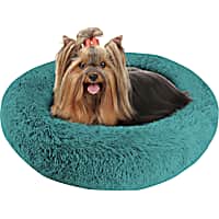 Pet Napper Teal Donut Dog Bed