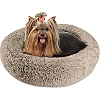 Pet Napper Taupe Donut Dog Bed