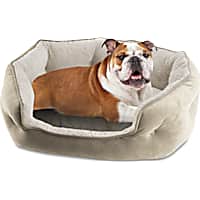 Canine Creations Sand Oval Cuddler Dog Bed