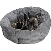 Sleepy Pet Silver Quilt Round Dog Bed
