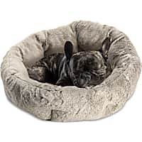 Sleepy Pet Cream Quilt Round Dog Bed