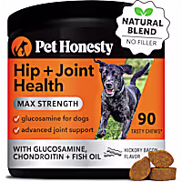 Pet Honesty Hip + Joint Health Max Strength Soft Chews for Dogs