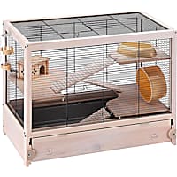 Large 3-Level Acrylic Clear Hamster Palace Houses Habitats Cage Home for  Mice Mouse Rat Gerbil Guinea Pig Small Animal Critter Cage with 8-Inch Deep