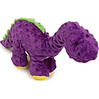 goDog Purple Dinos Bruto Soft Plush Chew Guard Dog Toy