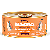 Made by Nacho Sustainably Caught Minced Salmon & Sole Recipe with Bone Broth Wet Cat Food