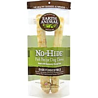 Earth Animal No-Hide Rolls Pork Recipe Large Natural Long-Lasting Rawhide Alternative Dog Chews