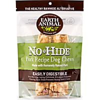 Earth Animal No-Hide Rolls Pork Recipe Medium Natural Long-Lasting Rawhide Alternative Dog Chews