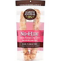 Earth Animal No-Hide Rolls Salmon Recipe Large Natural Long-Lasting Rawhide Alternative Dog Chew