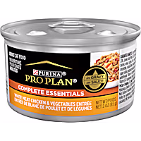 Purina Pro Plan Complete Essentials White Meat Chicken and Vegetable Entree in Gravy Wet Cat Food