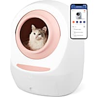 Casa Leo Leo's Loo Too Pretty Pink Covered Automatic Self-Cleaning Cat Litter Box