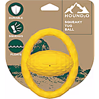 Hound2O Squeaky Tug Ball Yellow Outdoor Dog Toy
