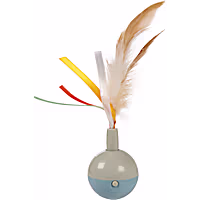 SmartyKat Instincts Rowdy Ribbons Electronic Motion Spinning Ball Cat Toy