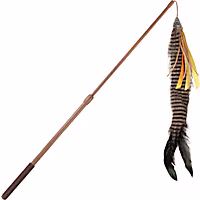 SmartyKat Instincts Fly 'N Frenzy 24" Extendable HappyNip Silvervine & Catnip Plush Wand Cat Toy