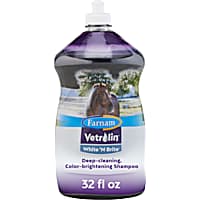 Farnam Vetrolin White N' Brite, Deep Cleaning and Color Brightening Shampoo for Horses and Dogs