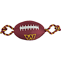 Pets First Washington Commanders Nylon Football Dog Toy