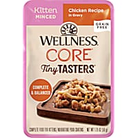 Wellness CORE Minced Chicken in Gravy Tiny Tasters Wet Kitten Food