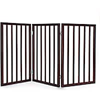 Primetime Petz Perfect Pup Freestanding Walnut Pet Gate