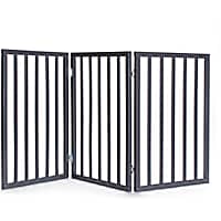 Primetime Petz Perfect Pup Freestanding Gray Pet Gate