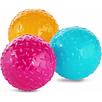 Leaps & Bounds Romp & Run Glow-In-The-Dark Bouncy Ball Dog Toy in Various Colors