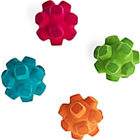 Leaps & Bounds Flocked Ball with Nubs Assorted Dog Toy