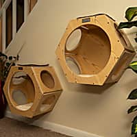 Armarkat W2107A Real Wood Wall Series Set of Two Natural Cat Tree Additions