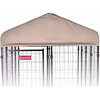Lucky Dog Khaki Villa Canopy Dog Kennel Cover