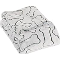 Bone Dry Hunter Green Embossed Bone Print Pet Blanket