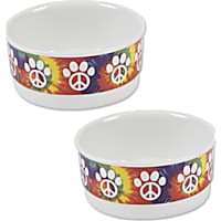 Bone Dry Peace Paw Pet Bowl