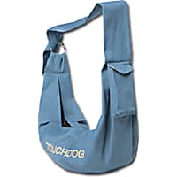 Touchdog Blue 'Paw-Ease' Over-The-Shoulder Travel Sling Pet Carrier
