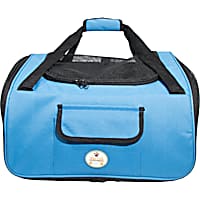 Pet Life Blue Ultra-Lock' Collapsible Safety Travel Wire Folding Pet Car Seat Carrier