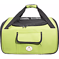 Pet Life Olive Ultra-Lock' Collapsible Safety Travel Wire Folding Pet Car Seat Carrier