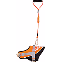 Dog Helios Orange Bark-Mudder Easy Tension 3M Reflective Endurance 2-in-1 Adjustable Dog Leash and Harness
