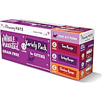 WholeHearted Grain Free Wet Kitten Food Pate Variety Pack