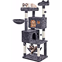 Topeakmart 4-Level Cat Tower with Condos for Small Medium Cats
