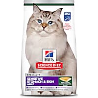 Hill's Science Diet Adult Sensitive Stomach & Skin Pollock Meal & Barley Recipe Dry Cat Food