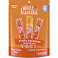 WholeHearted Slushy Squeeze Peanut Butter Frozen POP Treats for Dogs