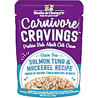 Stella & Chewy's Carnivore Cravings Protein Rich Meal or Topper Salmon, Tuna & Mackerel Recipe Wet Cat Food