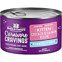 Stella & Chewy's Carnivore Cravings Purrfect Pate Cage-Free Chicken & Salmon Kitten Recipe Wet Cat Food