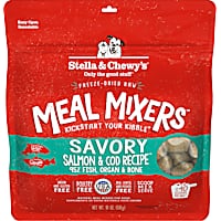 Stella & Chewy's Freeze Dried Raw Savory Salmon & Cod Meal Mixer High Protein Dry Dog Food Topper