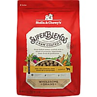 Stella & Chewy's SuperBlends Raw Coated Wholesome Grains Cage-Free Chicken & Duck Recipe with Superfoods Dry Dog Food