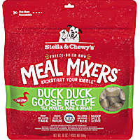 Stella & Chewy's Freeze Dried Raw Duck Duck Goose Meal Mixer High Protein Dry Dog Food Topper