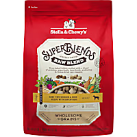 Stella & Chewy's SuperBlends Raw Blend Wholesome Grains Cage-Free Chicken & Duck Recipe with Superfoods Dry Dog Food