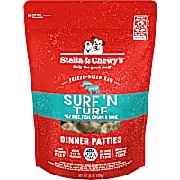 Stella & Chewy's Freeze Dried Raw Dinner Patties High Protein Surf 'N Turf Salmon & Beef Recipe Dry Dog Food