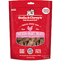 Stella & Chewy's Freeze-Dried Raw Single Ingredient Chicken Hearts Dog Treats