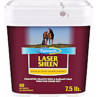 Farnam Laser Sheen Skin & Coat Promotes Healthy Skin & Radiant Coat from the Inside Out Supplement for Horses