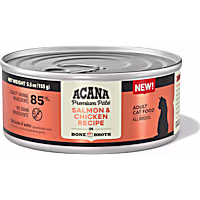 ACANA in Bone Broth Salmon + Chicken Recipe Premium Pate Wet Cat Food