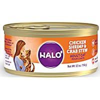 Halo Adult Grain Free Chicken, Shrimp & Crab Recipe Canned Cat Food