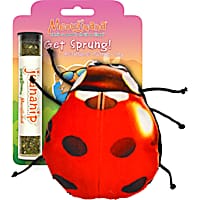 Meowijuana Get Sprung Refillable Ladybug Cat Toy