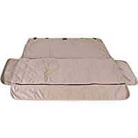 Carolina Pet Company Microfiber Hammock-Style Rear Car Seat Cover in Tan for Dogs